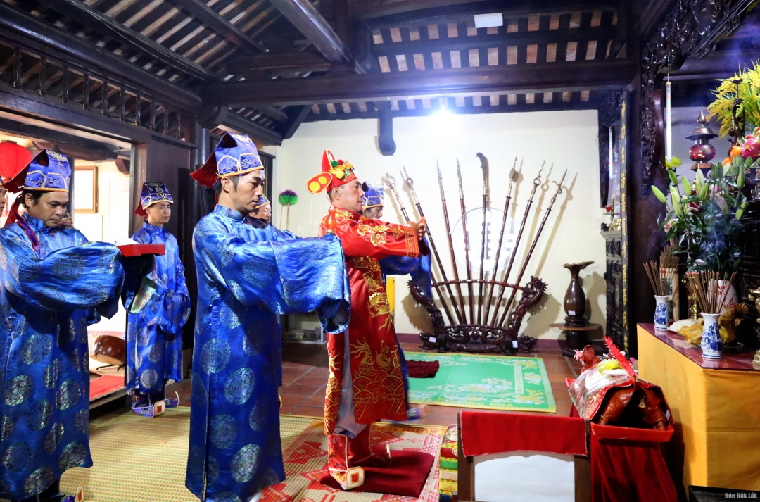 Lễ Tế Xuân Ất Tỵ tại Di tích lịch sử Quốc gia Đình Lạc Giao - Báo Đắk Lắk điện tử