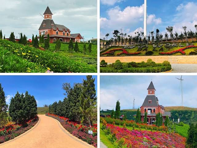 Toàn cảnh không gian rộng lớn tại Euro Garden Cầu Đất, do AI tạo